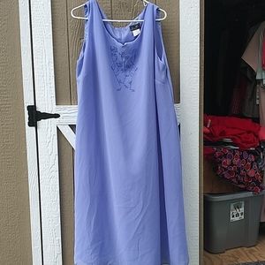 24W Lori Max gorgeous blue sleeveless Dress